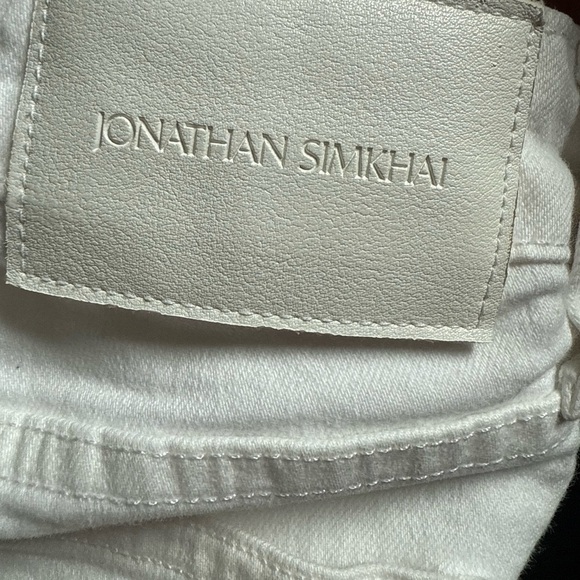 Jonathan Simkhai RIVER STRAIGHT LEG DENIM White Size 29 - Picture 6 of 9